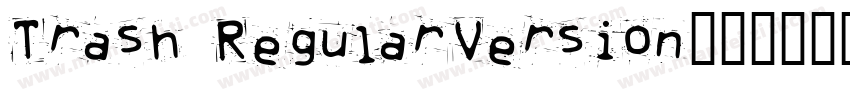 Trash RegularVersion字体转换